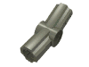 Деталь LEGO Technic Axle and Pin Connector Angled #3 - 157.5°, Темно-серый