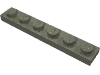 Деталь LEGO Пластина 1 x 6, Темно-серый