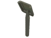 Деталь LEGO Minifig Shovel [Round Stem End], Темно-серый