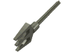 Деталь LEGO Bionicle Weapon Long Axle Trident, Темно-серый