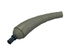 Деталь LEGO Dinosaur Tail / Neck Base Section with Black Pin, Темно-серый