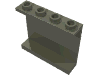 Деталь LEGO Панель 1 x 4 x 3, Темно-серый