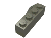 Деталь LEGO Wedge 4 x 2 Sloped Right, Темно-серый