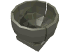Деталь LEGO Cylinder Hemisphere 2 x 2 Ball Turret Socket Base, Темно-серый