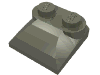Набор LEGO Brick Curved 2 x 2 x 2/3 Two Studs, Curved Slope End, Темно-серый