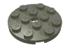 Набор LEGO Plate Round 4 x 4 with Pin Hole, Темно-серый