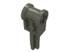 Деталь LEGO Technic Pole Reverser Handle, Темно-серый