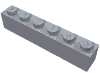 Набор LEGO Brick 1 x 6, Серебристый металлик