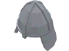 Набор LEGO Minifig Helmet Castle with Neck Protector, Серебристый металлик
