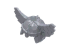 Деталь LEGO Minifig Helmet with Wings, Серебристый металлик