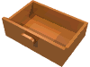 Деталь LEGO Cupboard 2 x 3 x X Drawer, Средне-темный телесный