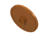Деталь LEGO Minifig Shield - Round with Stud and Raised Rim, Средне-темный телесный