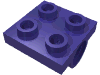 Деталь LEGO Пластина специальная 2 x 2, с отверстием под штифт, Темно-фиолетовый