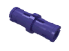 Набор LEGO Technic Pin with Friction Ridges Lengthwise and Center Slots, Темно-фиолетовый