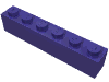 Деталь LEGO Кирпичик 1 x 6, Темно-фиолетовый