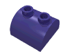 Набор LEGO Brick 2 x 2 Curved Top with Two Top Studs, Темно-фиолетовый