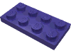 Деталь LEGO Пластина 2 x 4, Темно-фиолетовый