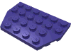 Деталь LEGO Пластина-клин 4 x 6, со срезанными углами, Темно-фиолетовый
