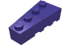 Набор LEGO Wedge 4 x 2 Left, Темно-фиолетовый