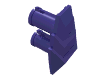 Деталь LEGO Vehicle Fairing 1 x 2 Stepped with Two Pins, Темно-фиолетовый