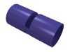 Набор LEGO Technic Pin Connector Round [Slotted], Темно-фиолетовый