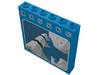 Набор LEGO Brick 1 x 6 x 5 with Rocket Launch Print, Голубой