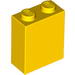 Набор LEGO Brick 1 x 2 x 2 with Inside Axle Holder with Black Bus Print, Желтый