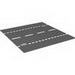 Baseplate Road 32 x 32 6-Stud Straight with White Dashed Lines and Storm Drain Print