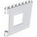 Деталь LEGO Duplo Building Wall 1 x 8 x 6 with Window Opening, Hinge on Left, Ярко-светло-оранжевый