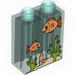 Duplo Brick 1 x 2 x 2 with Aquarium and Fish Print (42657)