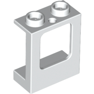 Деталь LEGO Window 1 x 2 x 2 Plane, Single Hole Top and Bottom for Glass, Лайм