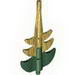 Dragon Tail Barbed with Marbled Metallic Gold Pattern