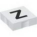 Набор LEGO Duplo Tile 2 x 2 with Capital Z Print, Белый