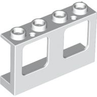Деталь LEGO Window 1 x 4 x 2 Plane, Single Hole Top and Bottom for Glass, Лайм