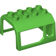 Duplo, Train Locomotive Cabin Roof 2 x 4 Studs