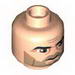 Набор LEGO Minifig Head Male Thick Eyebrows, Brown Eyes, Five O'Clock Shadow Print (SW Captain Rex) [Blocked Open Stud], Light Flesh