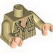Torso Indiana Jones Open Collar Shirt with Pockets Print / Tan Arms / Light Flesh Hands