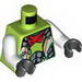Torso World Racers - White and Silver Overalls, Red Bandana / White Arms / Black Hands