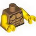Torso Armor with Gold Plated Muscles Outline Print (Spartan) / Yellow Arms / Yellow Hands