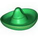 Minifig Hat, Mexican Sombrero with Gold Print around Brim