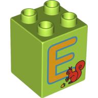 DUPLO BRICK 2X2X2 E SQUIRREL