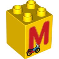 DUPLO BRICK 2X2X2 M