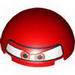 Cylinder Hemisphere 4 x 4 with Eyes and F1 Helmet Print (Francesco)