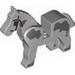 Piebald Horse with Dark Bluish Gray Spots and Blinkers Print