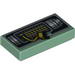 Tile 1 x 2 with Black, Silver and Yellow Cable Wrench Print