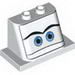 Windscreen 2 x 3 x 2 with 2 x 4 Base with Blue Eyes on White Background Print [8639]