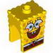 Minifig Head Modified SpongeBob SquarePants with Open Smile Large Print