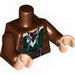 Torso PotC Jacket over Dark Green Vest and White Shirt Print / Reddish Brown Arms / Light Flesh Hands