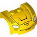 Vehicle Mudguard 3 x 4 x 1 2/3 Curved Front with Headlights and Smile Print (Jeff Gorvette)