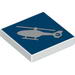 Tile 2 x 2 with Helicopter Print